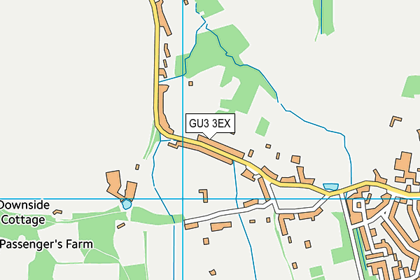 GU3 3EX map - OS VectorMap District (Ordnance Survey)