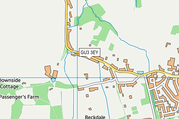 GU3 3EY map - OS VectorMap District (Ordnance Survey)