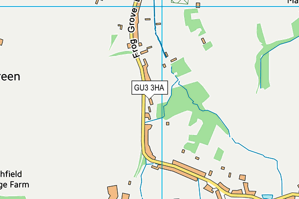 GU3 3HA map - OS VectorMap District (Ordnance Survey)
