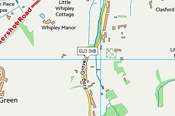 GU3 3HB map - OS VectorMap District (Ordnance Survey)