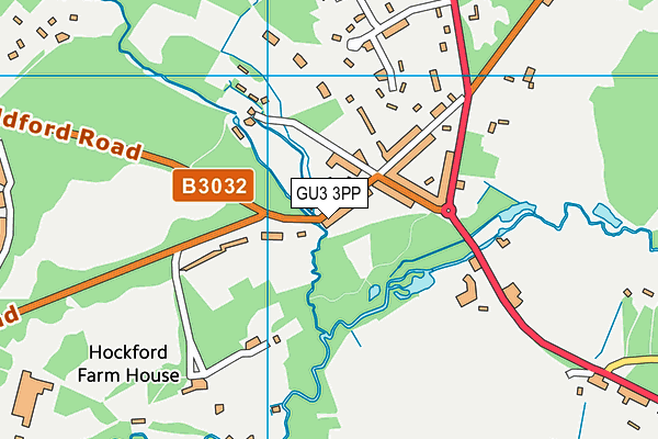 GU3 3PP map - OS VectorMap District (Ordnance Survey)