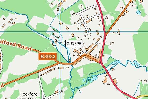 GU3 3PR map - OS VectorMap District (Ordnance Survey)