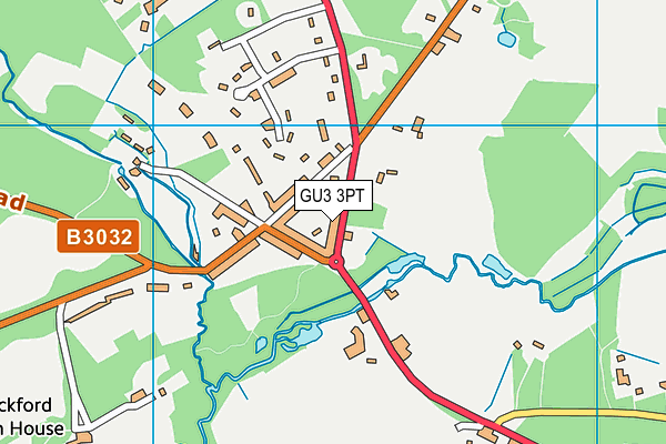 GU3 3PT map - OS VectorMap District (Ordnance Survey)