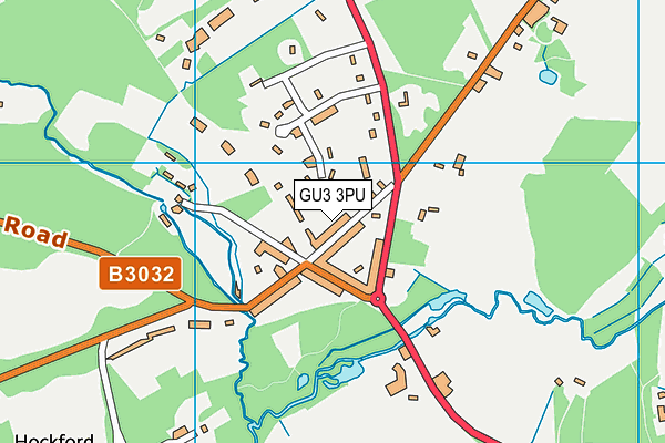 GU3 3PU map - OS VectorMap District (Ordnance Survey)