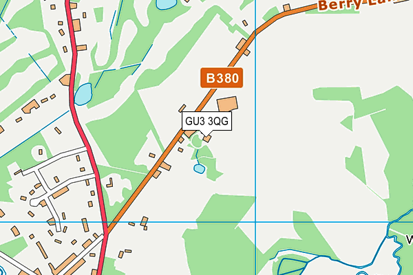 GU3 3QG map - OS VectorMap District (Ordnance Survey)