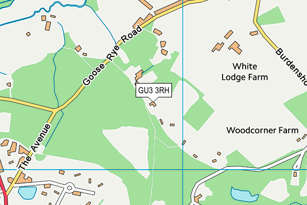 GU3 3RH map - OS VectorMap District (Ordnance Survey)