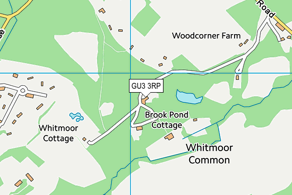 GU3 3RP map - OS VectorMap District (Ordnance Survey)