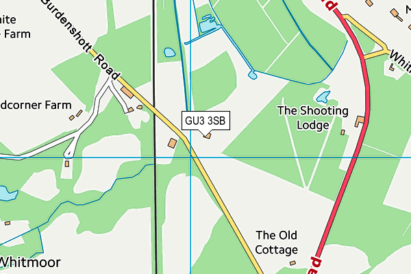 GU3 3SB map - OS VectorMap District (Ordnance Survey)