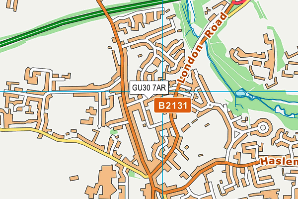 GU30 7AR map - OS VectorMap District (Ordnance Survey)