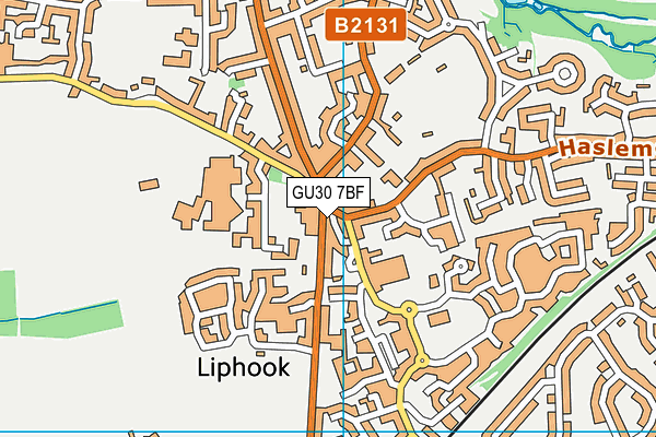 GU30 7BF map - OS VectorMap District (Ordnance Survey)