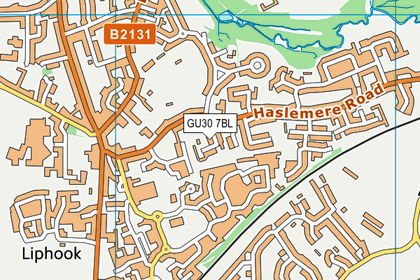 GU30 7BL map - OS VectorMap District (Ordnance Survey)