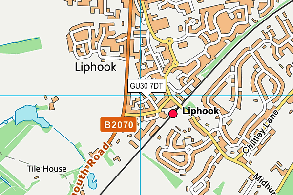 GU30 7DT map - OS VectorMap District (Ordnance Survey)