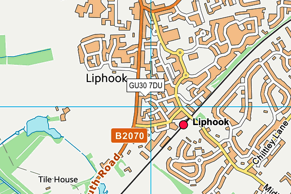 GU30 7DU map - OS VectorMap District (Ordnance Survey)