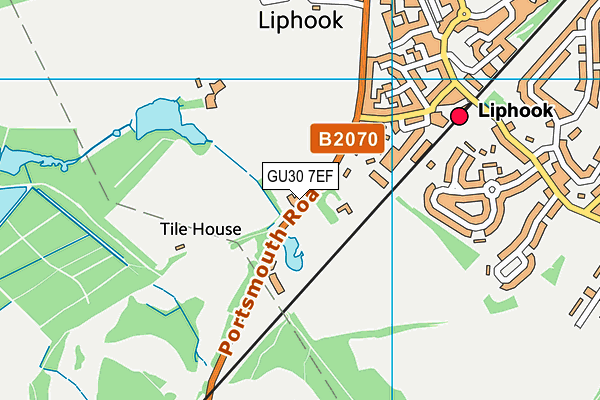 GU30 7EF map - OS VectorMap District (Ordnance Survey)