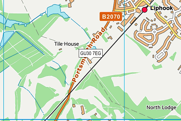 GU30 7EG map - OS VectorMap District (Ordnance Survey)