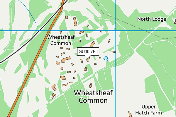 GU30 7EJ map - OS VectorMap District (Ordnance Survey)