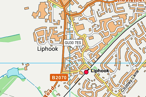 GU30 7ES map - OS VectorMap District (Ordnance Survey)