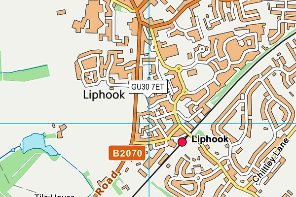 GU30 7ET map - OS VectorMap District (Ordnance Survey)