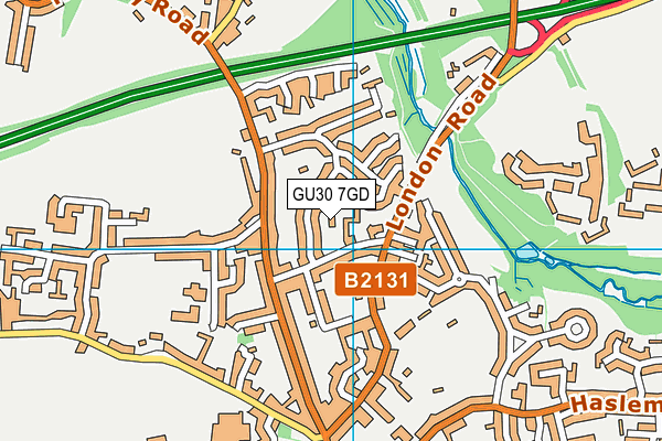 GU30 7GD map - OS VectorMap District (Ordnance Survey)