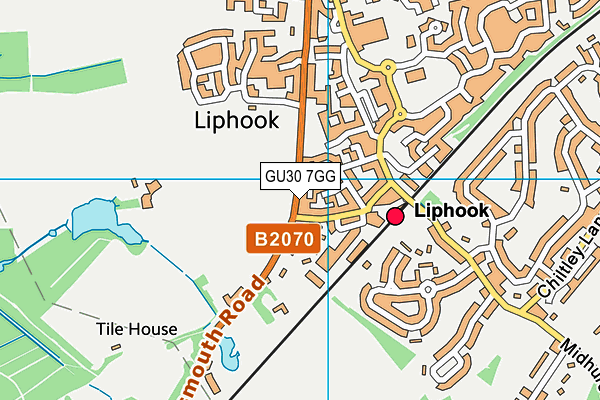 GU30 7GG map - OS VectorMap District (Ordnance Survey)