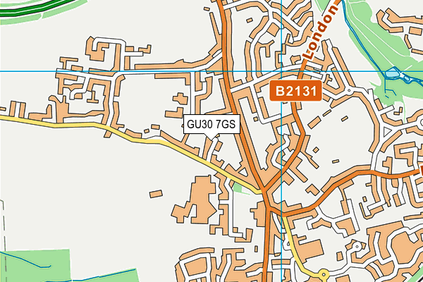 GU30 7GS map - OS VectorMap District (Ordnance Survey)