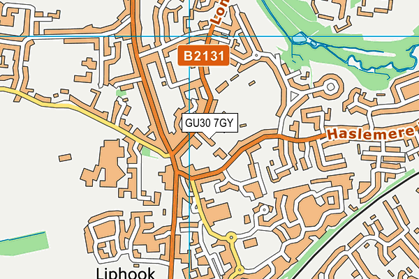 GU30 7GY map - OS VectorMap District (Ordnance Survey)