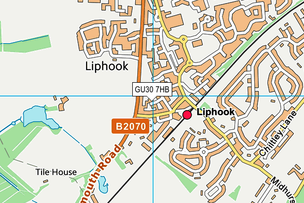 GU30 7HB map - OS VectorMap District (Ordnance Survey)