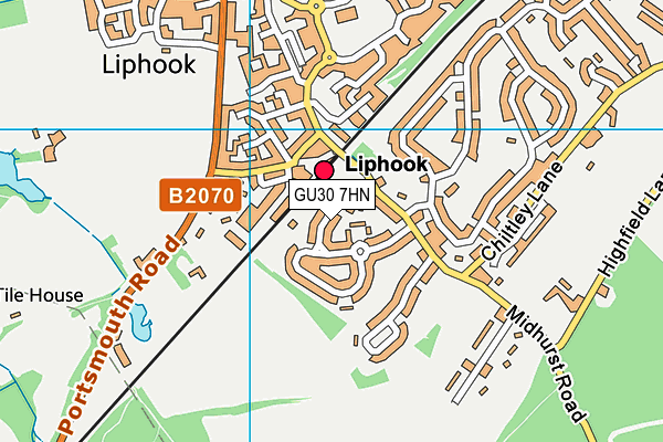 GU30 7HN map - OS VectorMap District (Ordnance Survey)