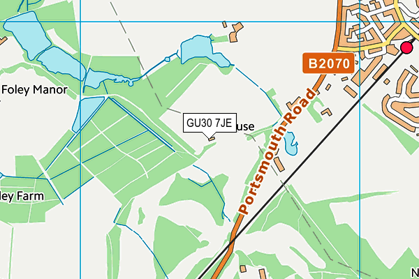 GU30 7JE map - OS VectorMap District (Ordnance Survey)