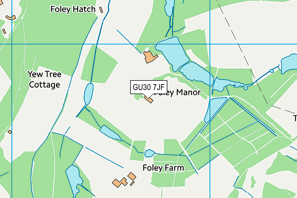 GU30 7JF map - OS VectorMap District (Ordnance Survey)