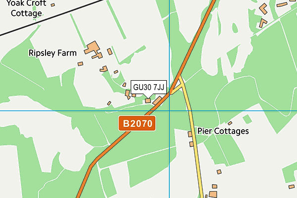 GU30 7JJ map - OS VectorMap District (Ordnance Survey)