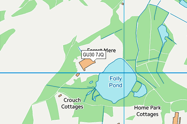 Champneys Forest Mere map (GU30 7JQ) - OS VectorMap District (Ordnance Survey)