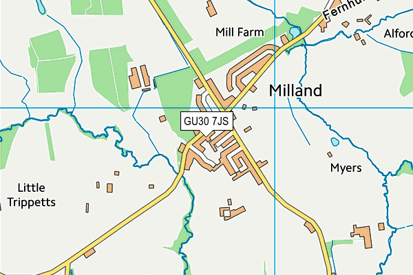 GU30 7JS map - OS VectorMap District (Ordnance Survey)