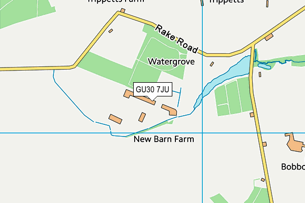 GU30 7JU map - OS VectorMap District (Ordnance Survey)