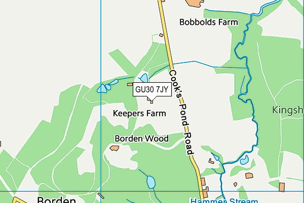 Milland Sports Club map (GU30 7JY) - OS VectorMap District (Ordnance Survey)