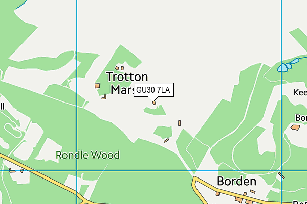 GU30 7LA map - OS VectorMap District (Ordnance Survey)