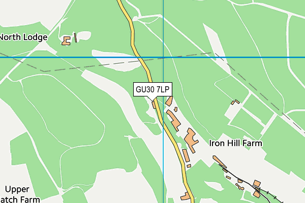 GU30 7LP map - OS VectorMap District (Ordnance Survey)