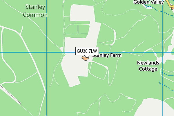 GU30 7LW map - OS VectorMap District (Ordnance Survey)