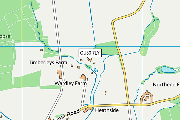 GU30 7LY map - OS VectorMap District (Ordnance Survey)