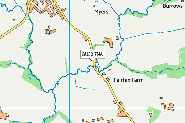 GU30 7NA map - OS VectorMap District (Ordnance Survey)