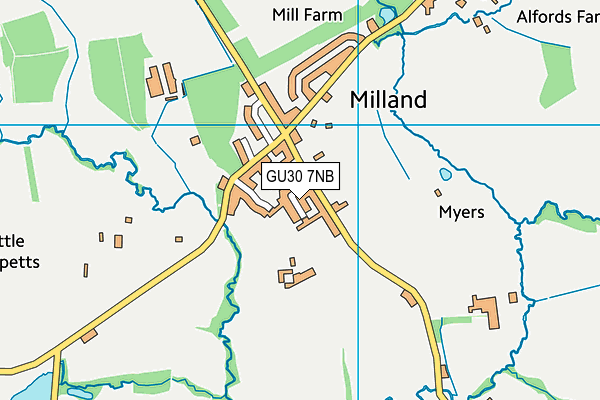 GU30 7NB map - OS VectorMap District (Ordnance Survey)