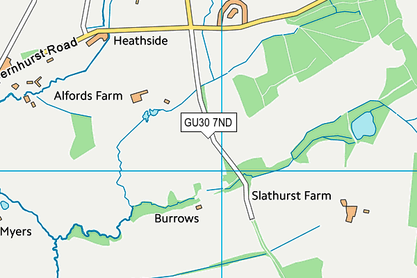 GU30 7ND map - OS VectorMap District (Ordnance Survey)