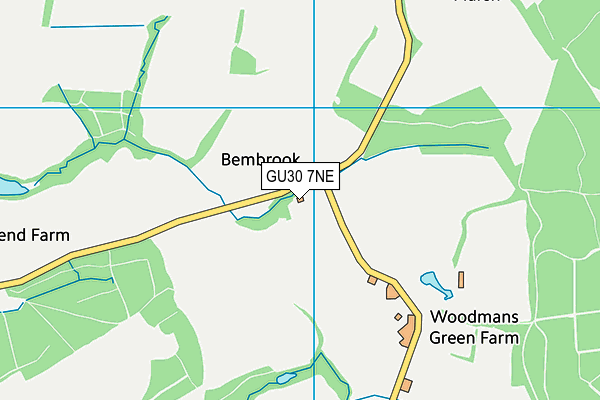 GU30 7NE map - OS VectorMap District (Ordnance Survey)