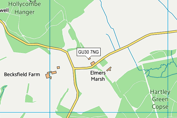 GU30 7NG map - OS VectorMap District (Ordnance Survey)