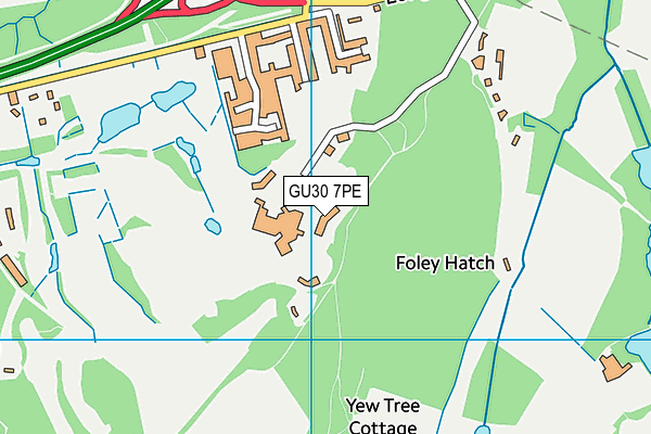 GU30 7PE map - OS VectorMap District (Ordnance Survey)