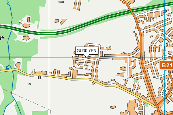 GU30 7PN map - OS VectorMap District (Ordnance Survey)