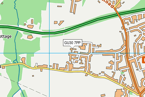 GU30 7PP map - OS VectorMap District (Ordnance Survey)