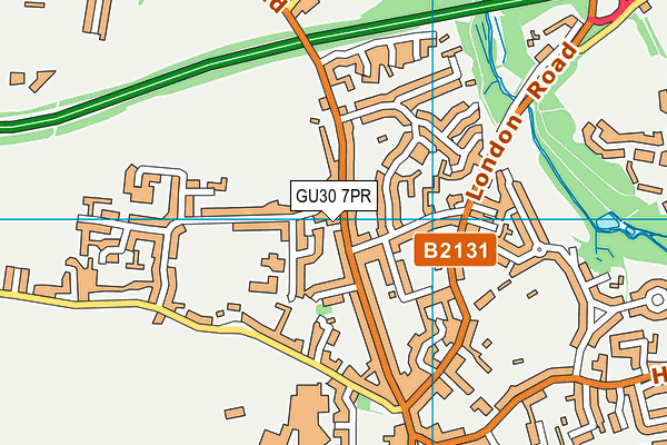 GU30 7PR map - OS VectorMap District (Ordnance Survey)