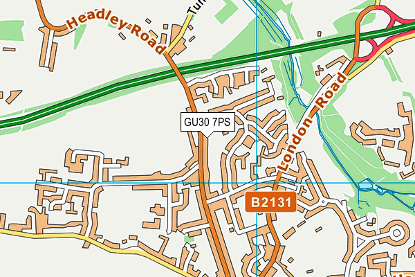 GU30 7PS map - OS VectorMap District (Ordnance Survey)