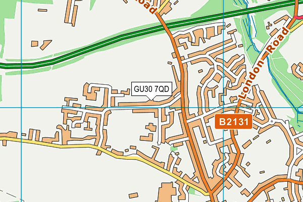 GU30 7QD map - OS VectorMap District (Ordnance Survey)